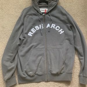 LRG (Lifted Research Group) - Gray Zip Up Hoodie